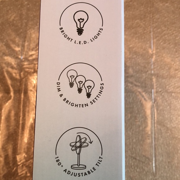 DANIELLE CREATIONS, L.E.D Vanity Mirror with Accessory Tray - Picture 7 of 12